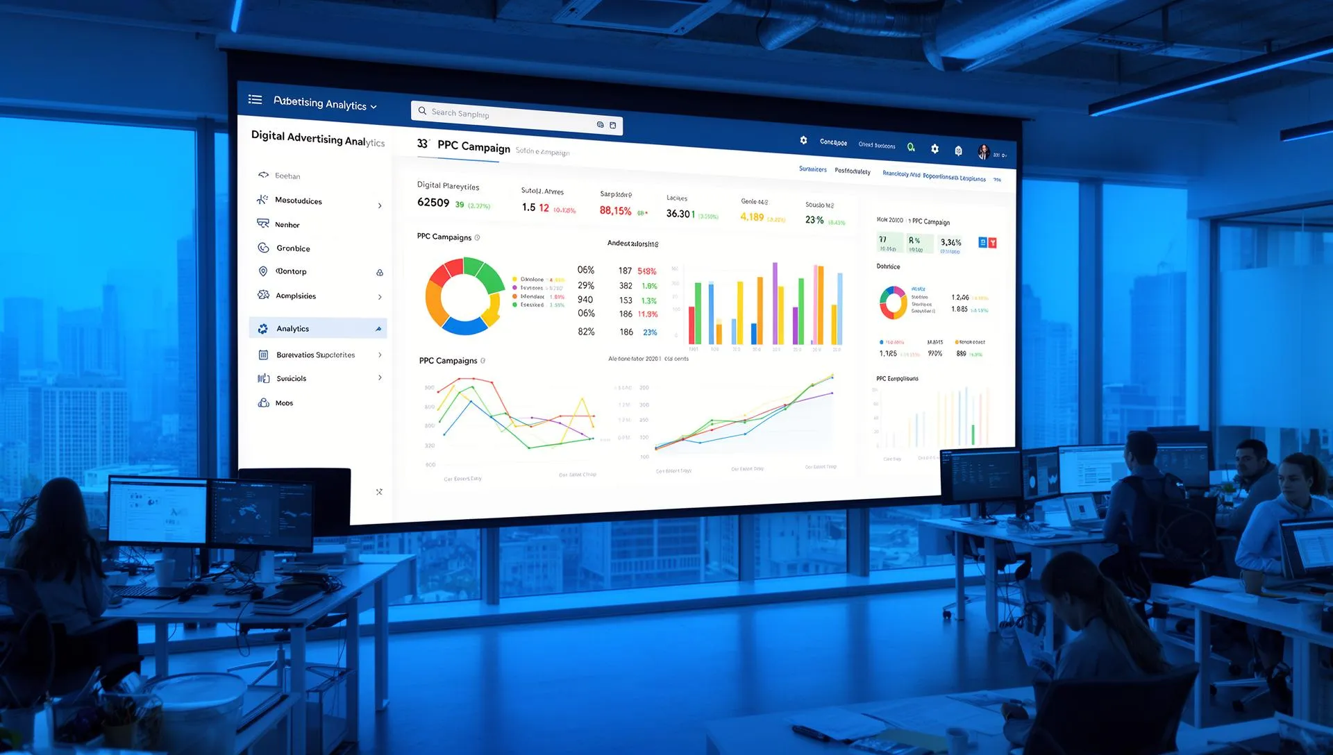 Amazon PPC advertising performance dashboard